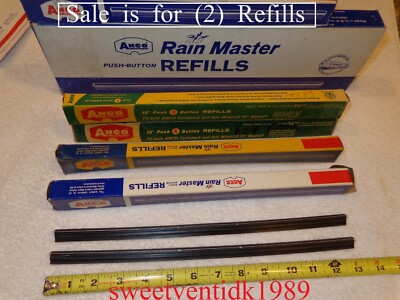 (2) .. NOS  ANCO 13  Wiper refills .. 13  Anco  Push Button  .. Red-Dot..refills