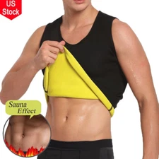 Men's Waist Trainer Vest Sauna Sweat Body Shaper Tank Top Slimming Trimmer Shirt