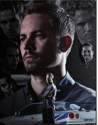 FULL DRILL ~ DIY DIAMOND PAINTING~ 30 X 40 CM~ PAUL WALKER ~  FAST &FURIOUS