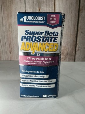 Super Beta Prostate Advanced Chewables 60 Tablets Exp 10/25