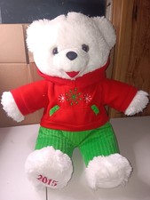 Dan Dee Snowflake Teddy Bear Christmas Plush 2015 15 Inch Hoodie