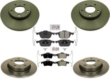 Carbon Performance Disc Brake Rotors Brake Pads For Mazda 3 2.0l Engine 06-13