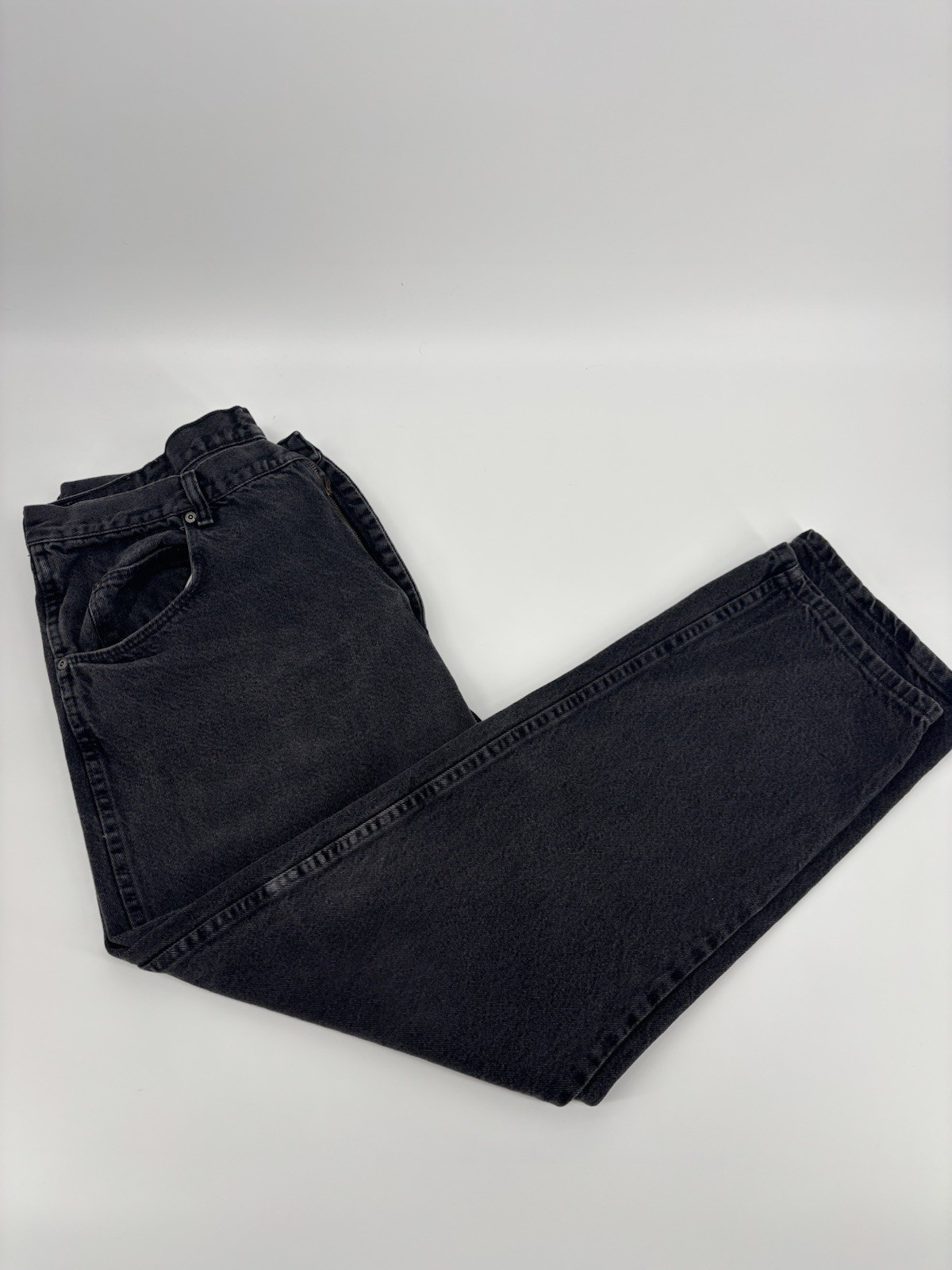 Wrangler Rugged Wear Jeans Mens 40x32 Black Relaxed Fit 35002OB Cotton Denim