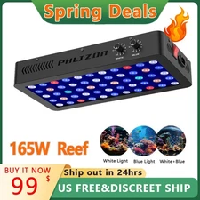 Phlizon LED Aquarium Light Full Spectrum for 24" 30" Marine Reef Coral Fish Tank