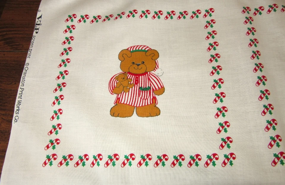 Vintage VIP Cranston Beary Merry Christmas Picture Book Patches 40 Squares CUTE! - Image 4 of 4