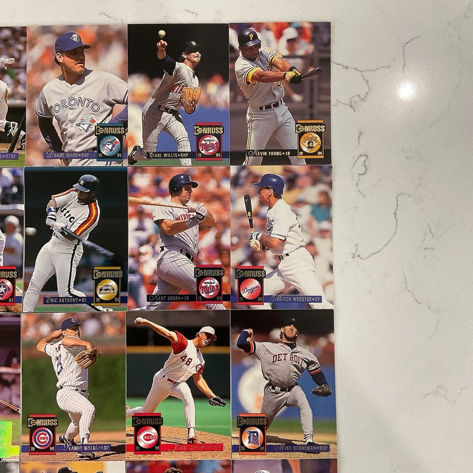 Лот из 25 бейсбольных карточек Donruss 1993 Stars Craig Biggio Will Clark Eric Karros - Изображение 3 из 4