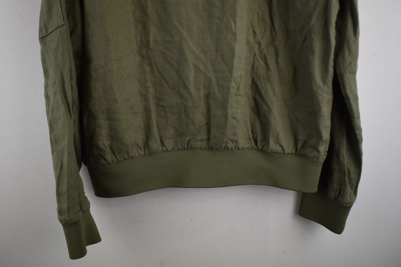 ZARA MAN Basic Green Windcheater Jacket size L Me… - image 8