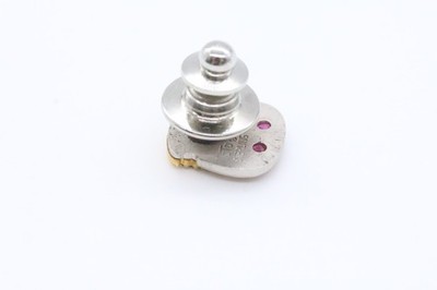 Sterling Silver Gold Plated Ruby Burger King Employee Service