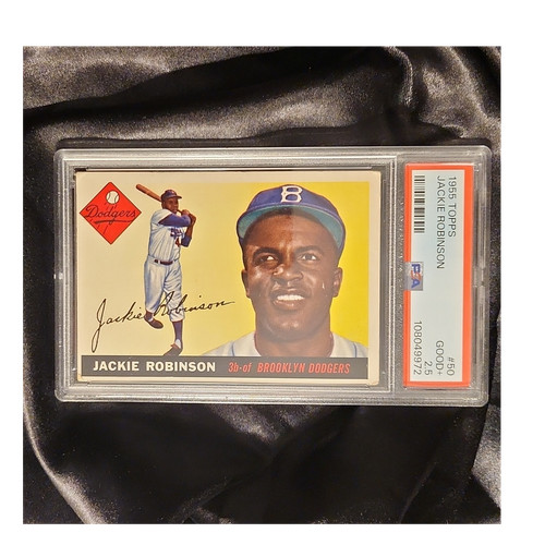 Vintage Single - Jackie Robinson 1955 Topps #50 PSA 2.5 Good+ ⚾🔥