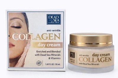 Dead Sea Collagen Day Cream 1.69oz  | Anti-Wrinkle Minerals Vitamins