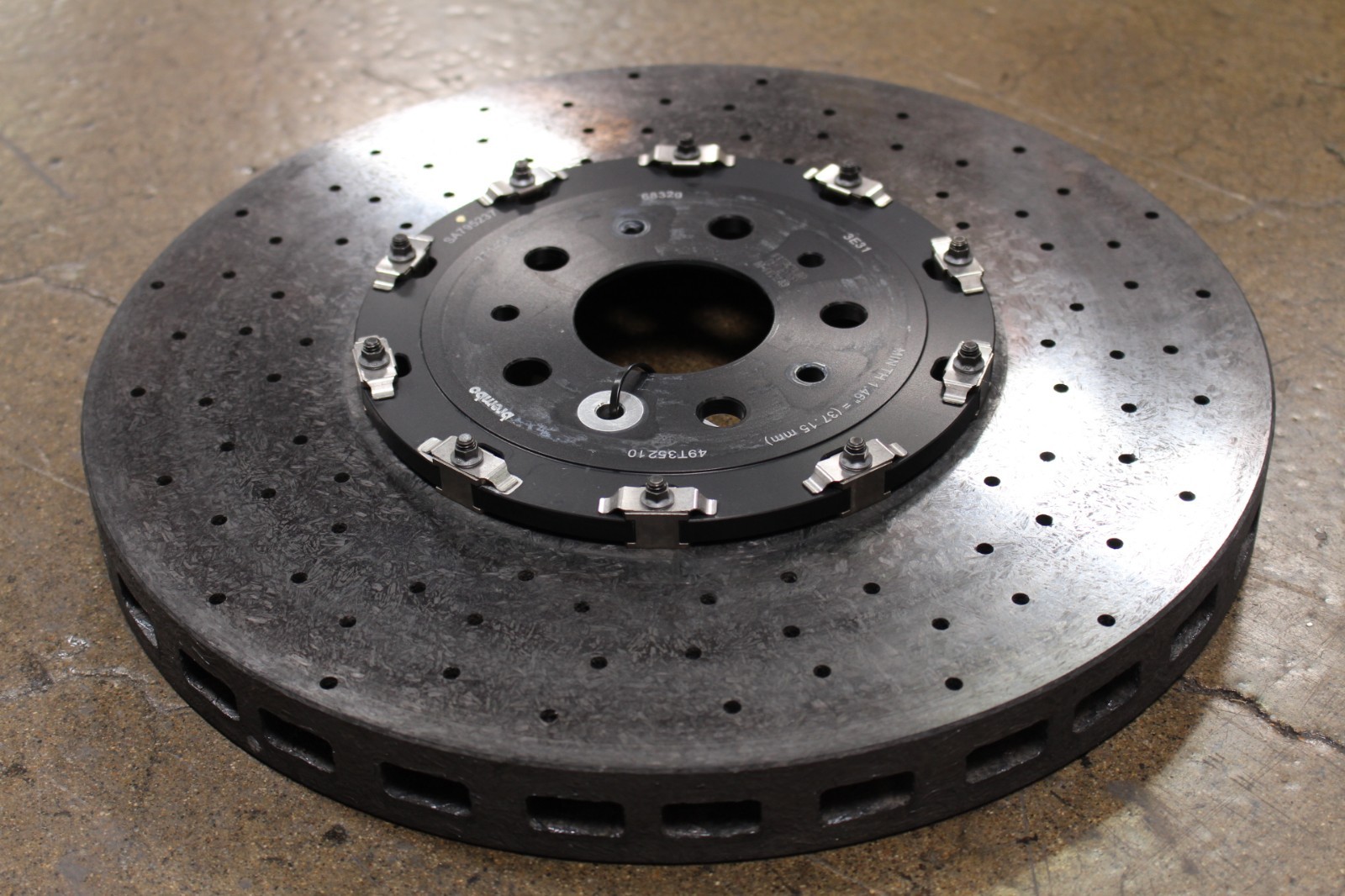 Ferrari 296 GTB, Front CCM Brake Rotor, Carbon Ceramic, Used, P/N 771436