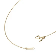 Agete K10 Long Necklace Chain 84cm Venetian Chain Necklace