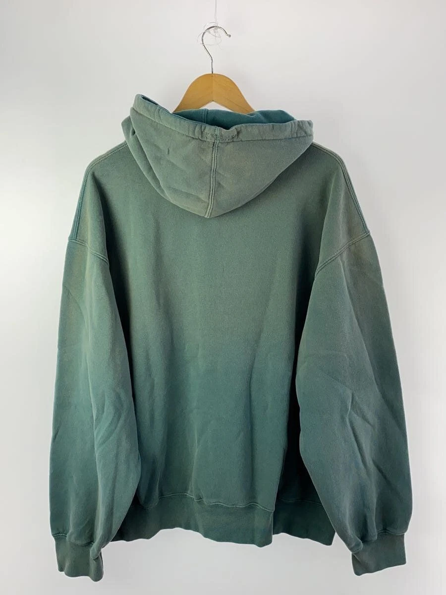 Supreme Felpa con Cappuccio OVERDYED S LOGO FELPA XL COTONE Verde Usata