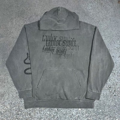 Taylor Swift Reputation Hoodie XXL 2017 Double Sided Gray Big Machine Records TS