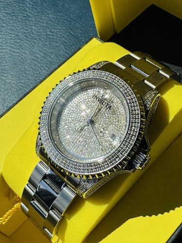 Invicta Pro Diver 4.72 Carat Diamond Automatic Mens Watch 40mm New! - 第 1/11 張圖片