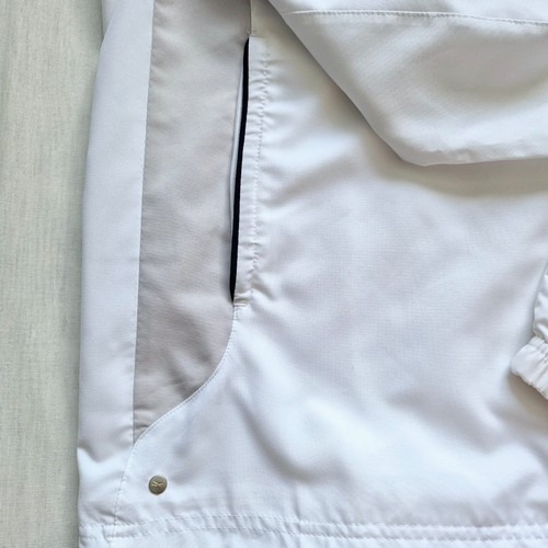 Reebok Mens White Full Zip Lightweight Windbreaker Jacket Pockets Size 2xl BNWT - Picture 9 of 20