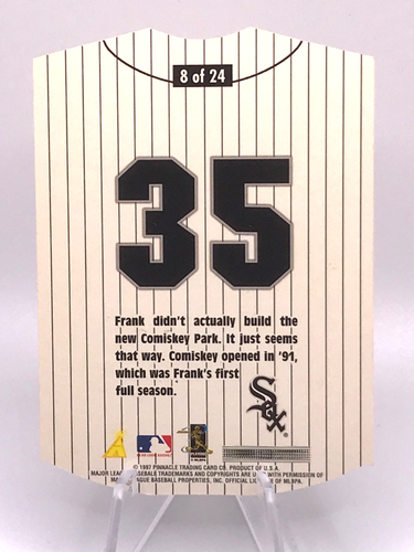 Frank Thomas 1997 Pinnacle Home / Away Home #8 HOF Chicago White Sox Rare - Picture 2 of 2