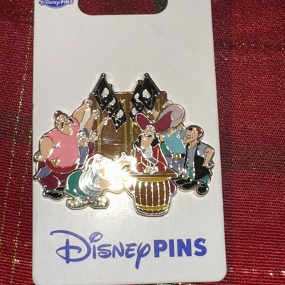 Disney Parks Captain Hook, Mr Smee and the Pirate Crew Peter Pan Pin