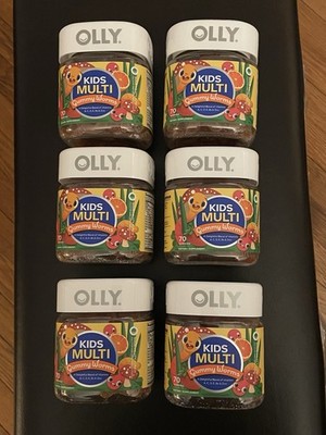 6X OLLY Kids Multi Gummy Worms Vitamins 70 Count Sour Fruity Punch Exp 12/26