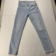 Levi's Jeans Women  s 28x28 721 High Rise Skinny Stretch Denim Light Wash Big  E  