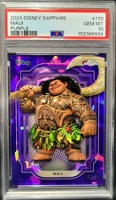 2024 Topps Chrome Disney Sapphire Maui #170 Purple /15 PSA Gem Mint 10 💜🔥💜