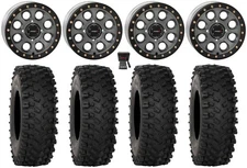 System 3 SB-7 14" Wheels Titanium (4+3) 32" ATX470 Tires Can-Am Maverick X3