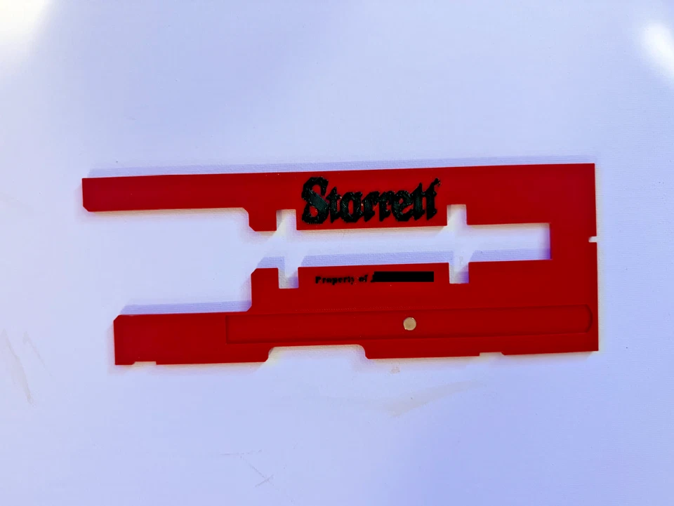 Starrett 120 / 120M Dial Caliper Case Insert – Custom Lettering (INSERT ONLY) - Image 3 of 4