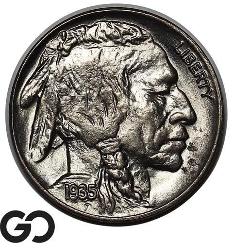 1935 Buffalo Nickel, Gem BU++