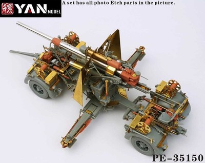 1/35 Yan Models #PE-35150 8.8cm Flak 36/37 Delux Etching Parts for Dragon