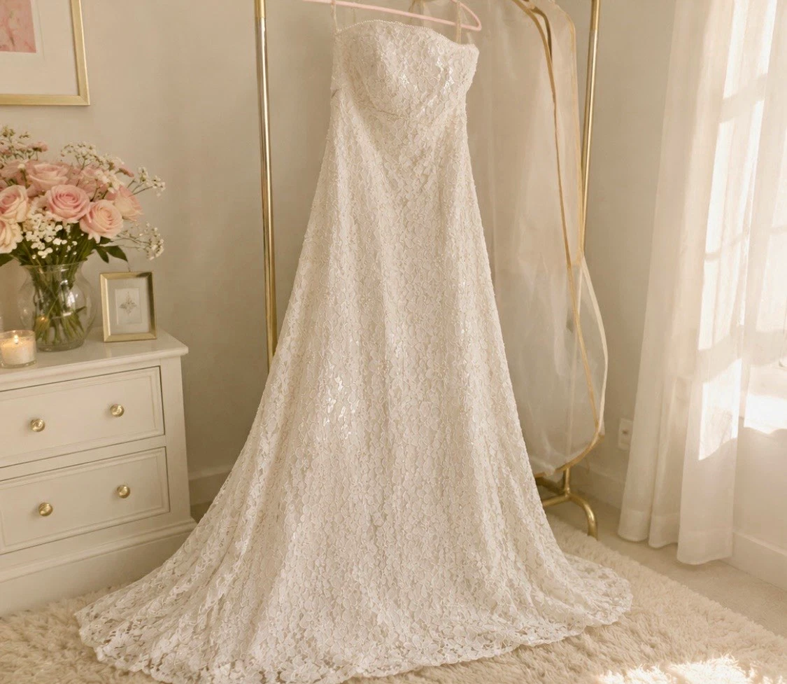 ebay ivory wedding dresses Polyester for sale EOFY