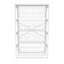 ClosetMaid 35.94 In. H X 21.65 In. W White Steel 4-Drawer Close Mesh Wire Basket