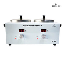 Electric Double Pot Wax Warmer Wax Heater Warmer with LED Display Skin Hair Remo