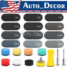 250PCS 1 inch Sanding Discs 60-10000 Grit for Drill Wet Dry Hook Loop Sandpaper 0.05 per gallon
