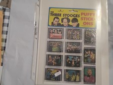 Three Stooges 1988 puffy Stick-ons ,New
