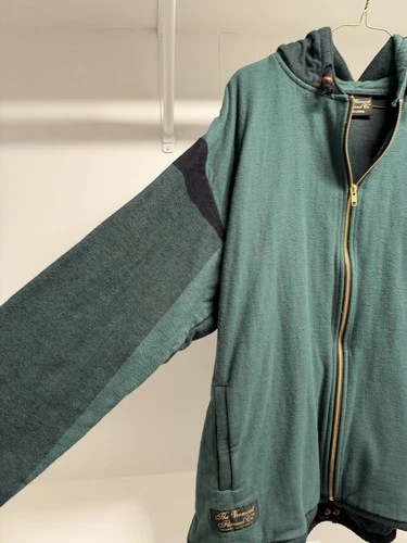 Vermont Flannel Company Men's XXL Hooded Flannel Zip Up Jacket - Evergreen Color image 3