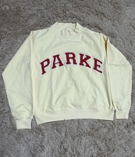 Parke Women Varsity Mockneck Fleece Peel+Calypso Brand New In Bag S/M