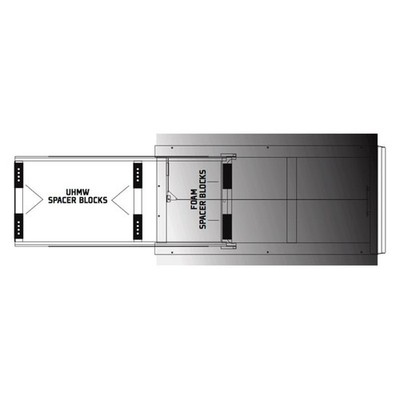 Bedslide BSA-SPACEBLKIT Universal Black / Silver Bed Slide Lift Block Kit V2