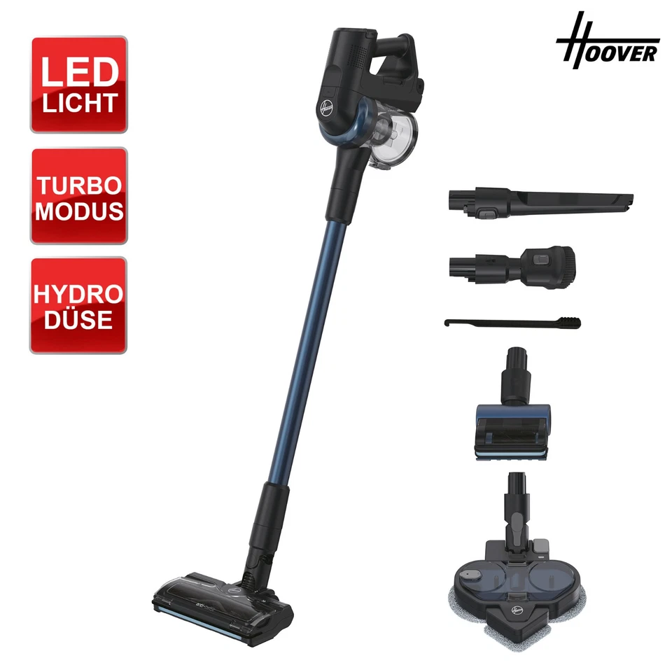 Hoover HF410YP3 011 Akkusauger Wischfunktion Universalbodendüse Mini-Turbodüse