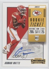 2018 Contenders Rookie Ticket/Rookie Ticket Variation Armani Watts #278 Auto ni4