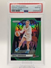 💚 2024 WNBA Panini Prizm - Sophie Cunningham GREEN Prizm #117, PSA 10 GEM MINT!