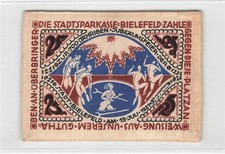 Bielefeld fabric money silk city savings bank 25 Mark 1921 uncirculated (g.20a)