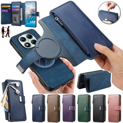 Detachable Leather Wallet Phone Case For Xiaomi Redmi 15 Note 15 14 13 12 Pro