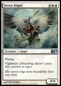Magic/MTG Serra Angel M10-29 Uncommon Englisch Excellent