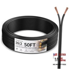 16 Gauge Wire, 16/2 Low Voltage Landscape Wire ETL Listed  16 50FT 16AWG