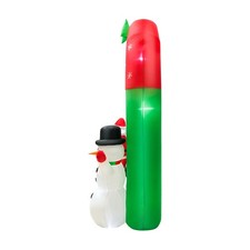 Image of 8FT Xmas Inflatable Archway Snowman Arch Yard Decoration Holiday Home Decoration