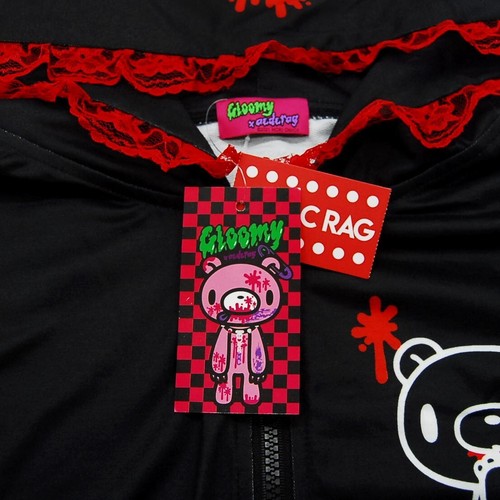 ACDC RAG Dark Gloomy Bear Ears Zip Hoodie Chax GP Kumamimi Hooded Sweatshirt - Picture 9 of 9