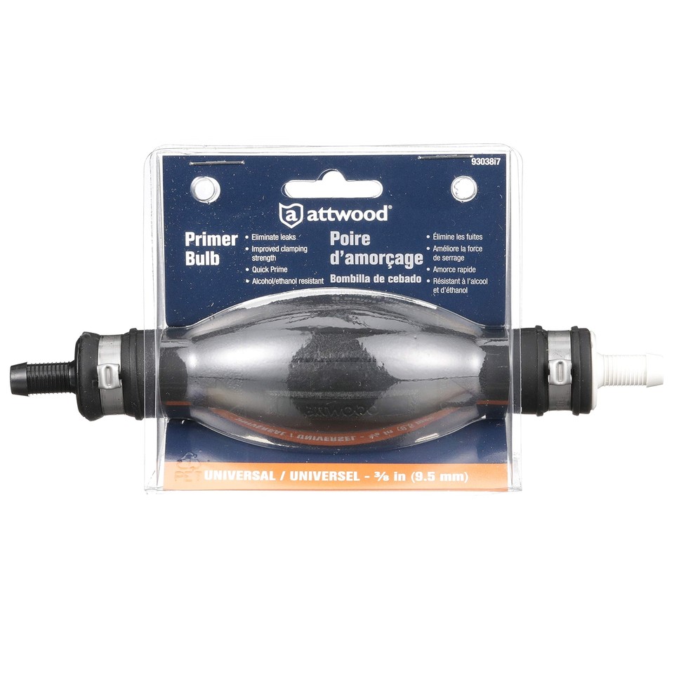 Attwood Fuel Line Primer Bulb 3.8" Outboard Motor Marine Engine Primer