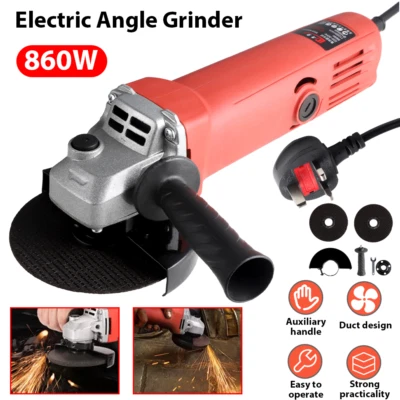 LONENESSL NEW ELECTRIC ANGLE GRINDER 860W CUTTING GRINDING SANDING POWER TOOL 115mm UK