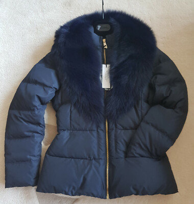 Versace Collection Damen Jacke mit Pelzkragen Gr. 36 NEU !