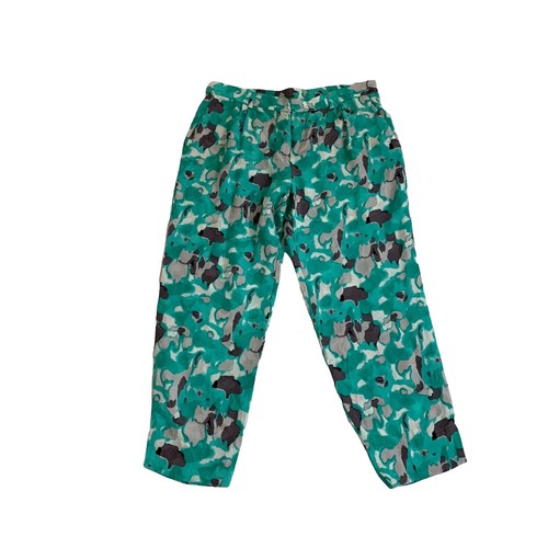 Catherines Women's Plus Size Wide Leg Pants - Puckered Cotton Elastic Waist